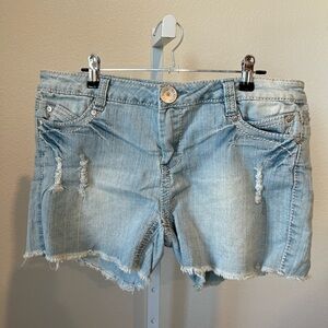 Vintage Y2K Light Blue Denim Jean Shorts